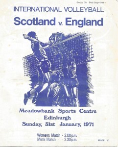 Scotland V England 71 Cover